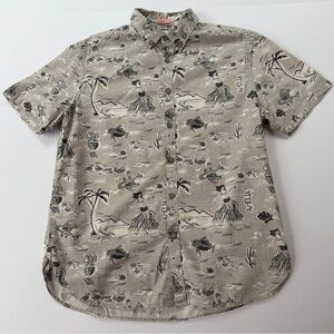 Men’s Denim & Flower Ricky Singh Short Sleeve Shirt Size Large